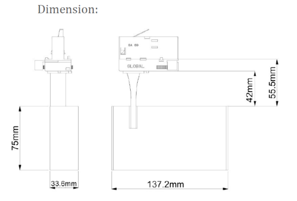 10w LED 3 Wire Linear Track Light With Built In Driver - Image 2