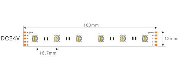 Calypso 19.2w RGBW LED Strip - Image 2